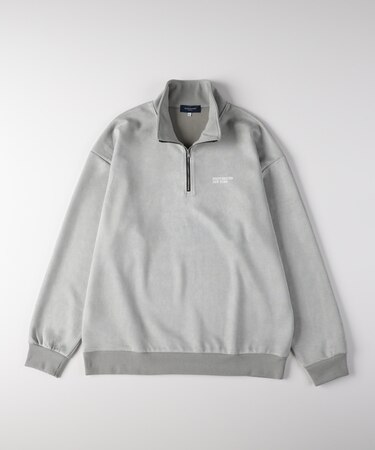 バックナンバー フェイクスエードハーフZIPトレーナー
