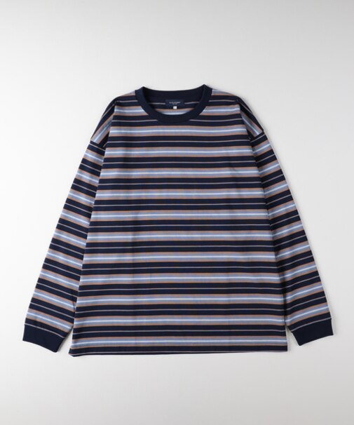バックナンバー カラーボーダーロングスリーブＴシャツ
