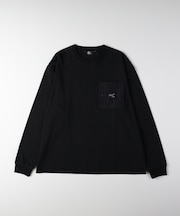 キャンプ7 胸ポケットロゴ刺繍ロングスリーブTシャツ