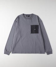キャンプ7 胸ポケットロゴ刺繍ロングスリーブTシャツ