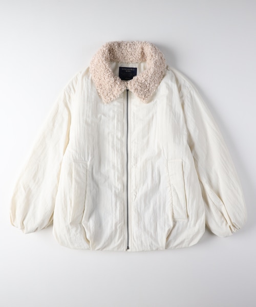 フランス製　シルク【LEONARD】ファージャケット　紫 ライダースジャケット .-- SANDY2 （パステルパープル） -MANGO