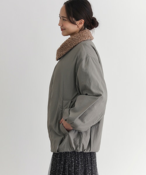 ハニーサックルローズ フェイクファー襟ジャケット｜ライトオンの通販