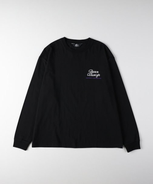 キャンプ7 胸ロゴ刺繍ロングスリーブTシャツ