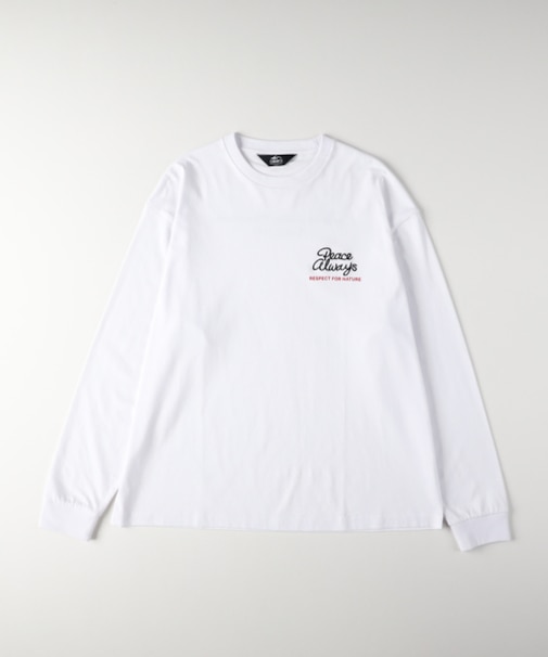 キャンプ7 胸ロゴ刺繍ロングスリーブTシャツ