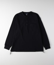 バックナンバー ドライタッチワッフルヘンリーロングスリーブＴシャツ