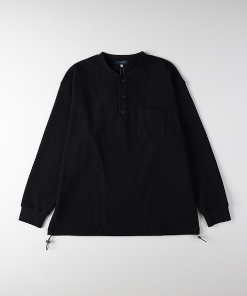 バックナンバー ドライタッチワッフルヘンリーロングスリーブＴシャツ