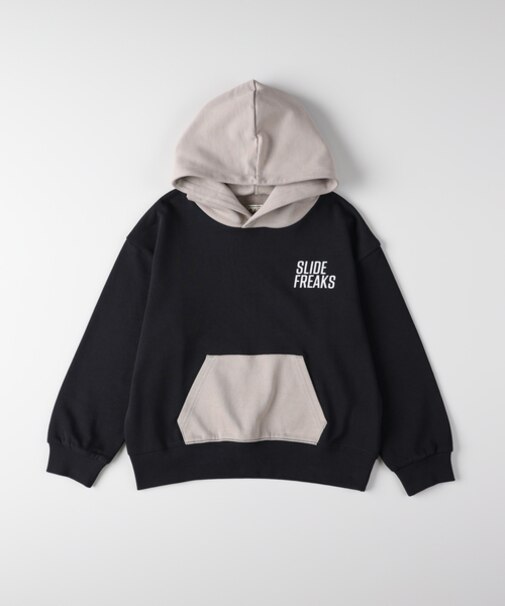 リファービッシュ 配色スウェットパーカー