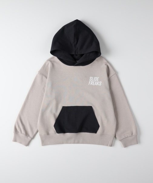 リファービッシュ 配色スウェットパーカー