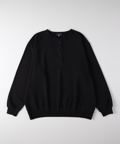 バックナンバー スウェットヘンリーネックプルオーバートレーナー