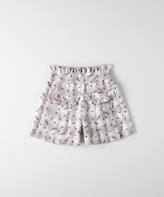 エムピーエス ロゴプリントチェックキュロットパンツ