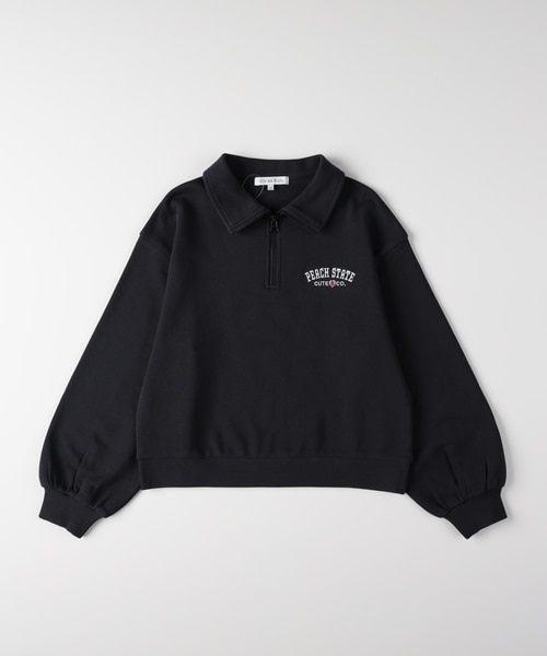 ヴィヴィアンブルー ハーフジップスウェットプルオーバー｜ライトオン