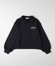 ヴィヴィアンブルー ハーフジップスウェットプルオーバー