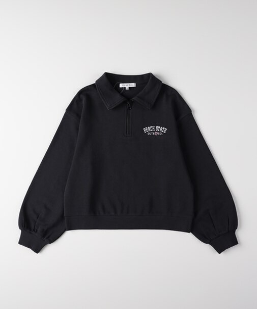 ヴィヴィアンブルー ハーフジップスウェットプルオーバー