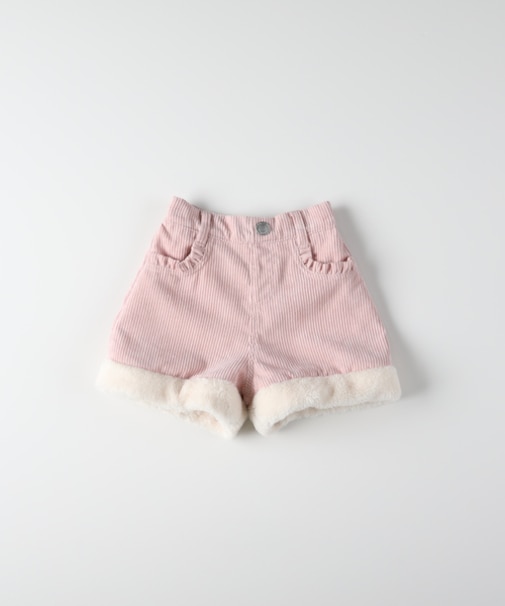 エムピーエス 裾ボアコーデュロイショートパンツ