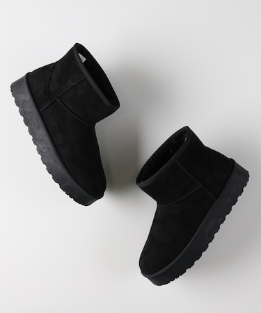 ハニーサックルローズ フェイクムートンショートブーツ