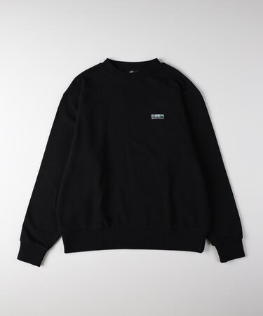 キャンプ7 胸ラベルロゴクルーネックトレーナー