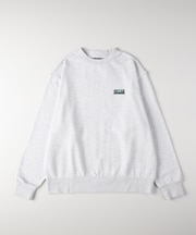 キャンプ7 胸ラベルロゴクルーネックトレーナー