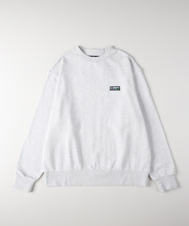 キャンプ7 胸ラベルロゴクルーネックトレーナー