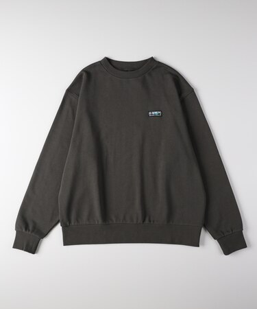 キャンプ7 胸ラベルロゴクルーネックトレーナー