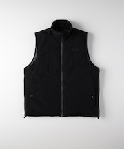 キャンプ7 ワッシャーナイロン中綿スタンドネックベスト