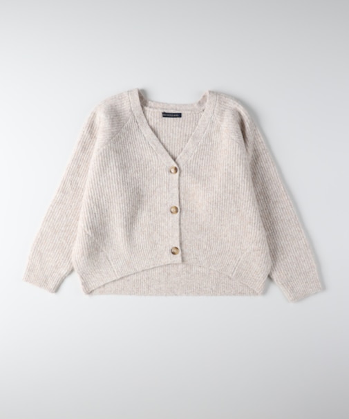 ハニーサックルローズ メランジニットカーディガン