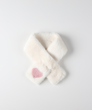 ヴィヴィアンブルー フェイクファーマフラー