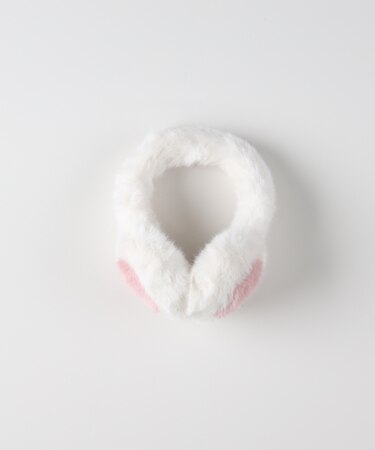 ヴィヴィアンブルー フェイクファーイヤーマフラー