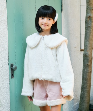 エムピーエス セーラー衿フェイクファーブルゾン