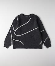 ハニーサックルローズ ヘンケイライン柄セーター