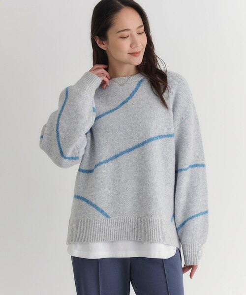 ハニーサックルローズ ヘンケイライン柄セーター｜ライトオンの通販