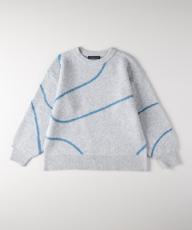 ハニーサックルローズ ヘンケイライン柄セーター