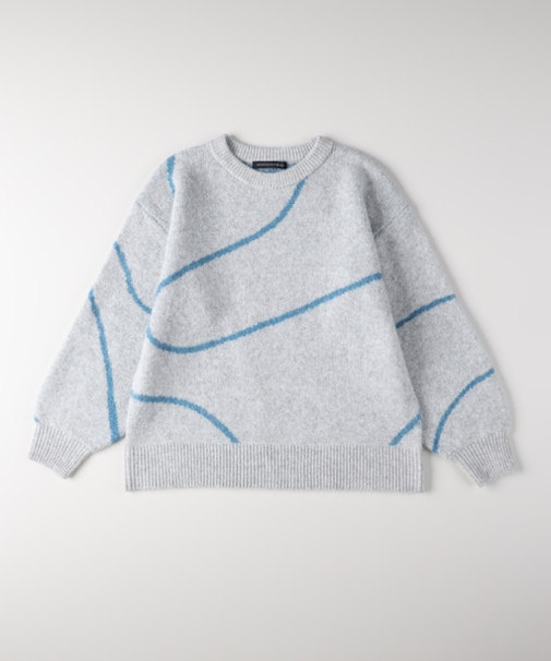 ハニーサックルローズ ヘンケイライン柄セーター