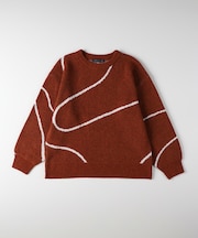 ハニーサックルローズ ヘンケイライン柄セーター