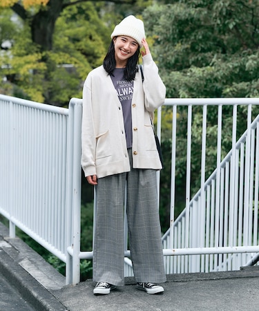 ハニーサックルローズ 裏起毛イージーワイドパンツ