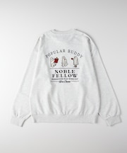 パワートゥーザピープル ゴースト刺繍クルーネックトレーナー