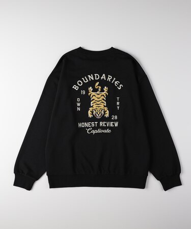 パワートゥーザピープル 刺繍グラフィッククルーネックトレーナー