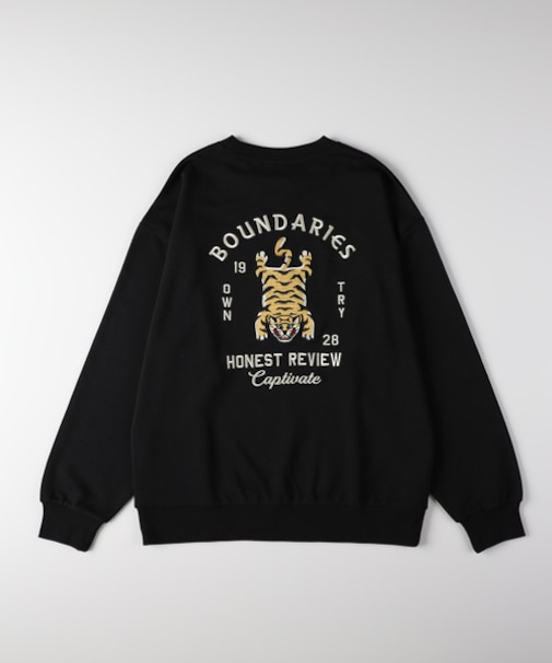 パワートゥーザピープル 刺繍グラフィッククルーネックトレーナー