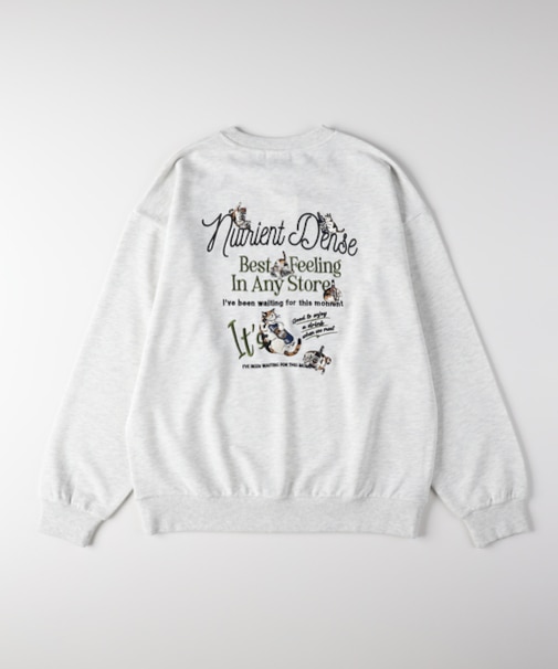 パワートゥーザピープル 刺繍グラフィッククルーネックトレーナー