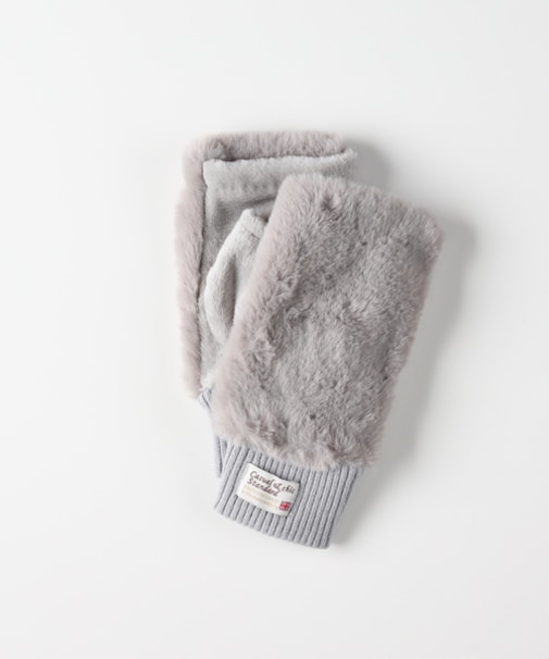 ハニーサックルローズ フェイクファー指切りグローブ