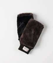 ハニーサックルローズ フェイクファー指切りグローブ