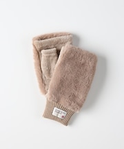 ハニーサックルローズ フェイクファー指切りグローブ