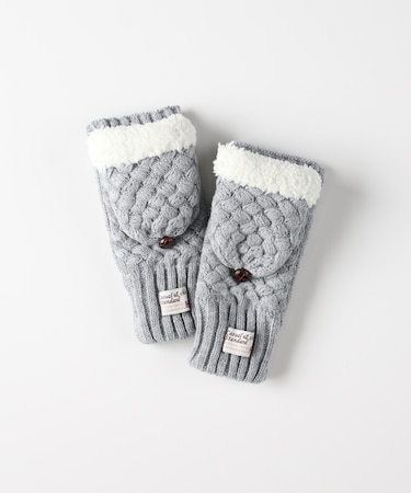 ハニーサックルローズ ニット指切りグローブ