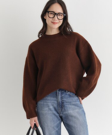 ハニーサックルローズ ボリュームクルーセーター