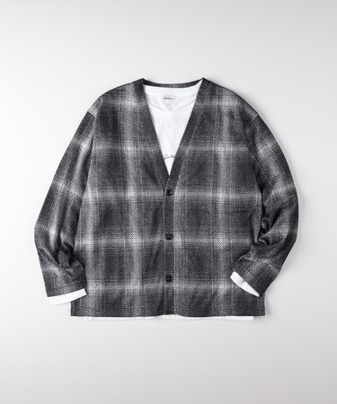 ネオサーティック カルゼジャガードカーディガンロングスリーブＴシャツセット