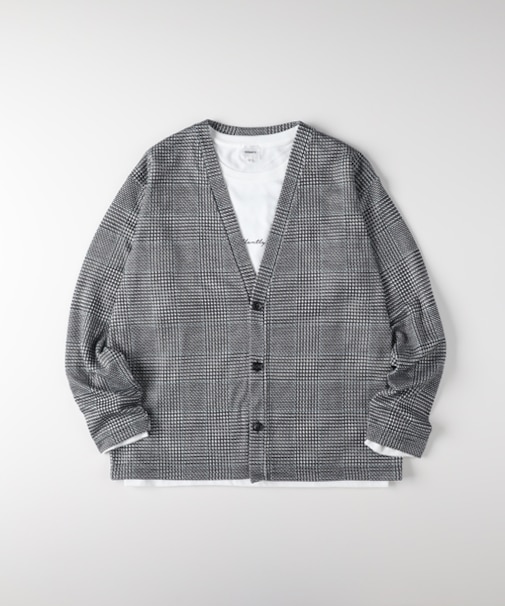 ネオサーティック カルゼジャガードカーディガンロングスリーブTシャツセット