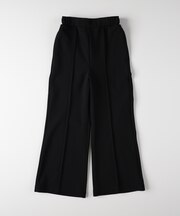 エムピーエス カットジョーゼット裏起毛フレアパンツ