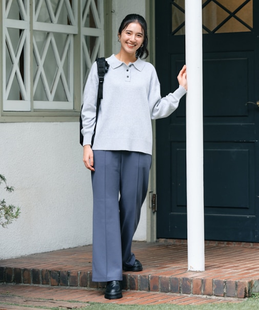 ハニーサックルローズ ジョーゼット裏起毛フレア