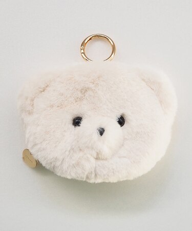 テディチャームポーチWHITE