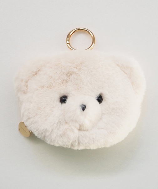 テディチャームポーチWHITE