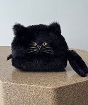 チャミーフェイスポーチCAT　BLACK